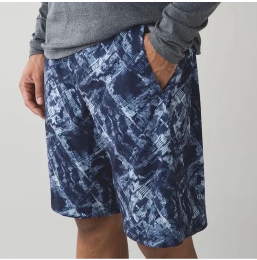 Lululemon Shorts Mens Medium Blue Core 11" Athletic Performance Drawstring Gym